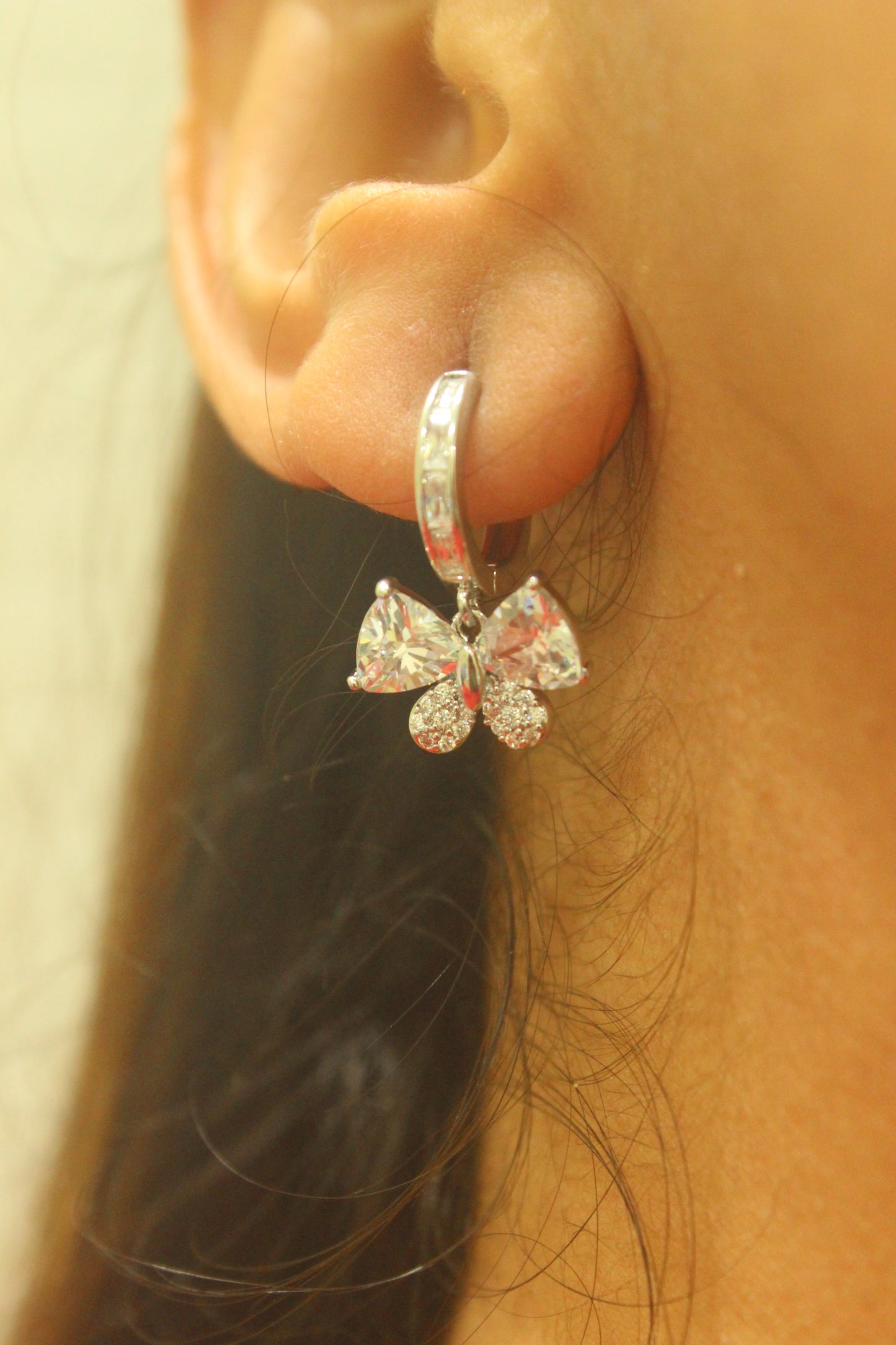 Ayla Butterfly Hoop Earrings