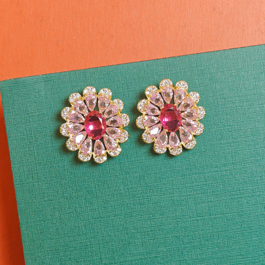 Pink Blossom Earrings