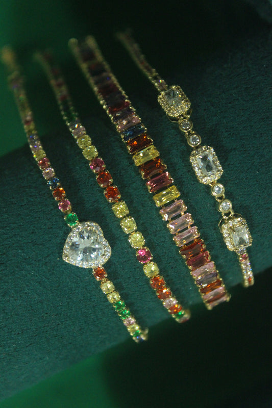 Rainbow Bracelet Stack