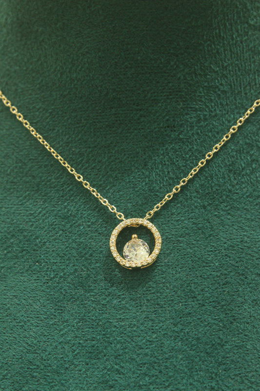 Polly Solitaire Chain Pendant