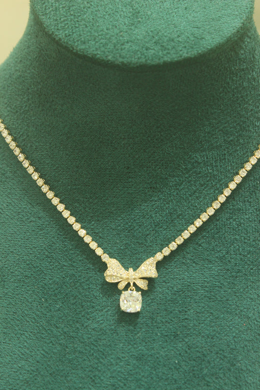 Olivia Bow Diamond Chain