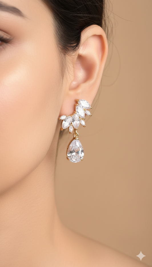 Marquis earrings